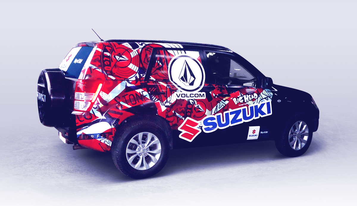 Suzuki Revestimiento vehicular rotulación vehicular vinilo impreso alta resolucion Brandeo vehicular lima peru